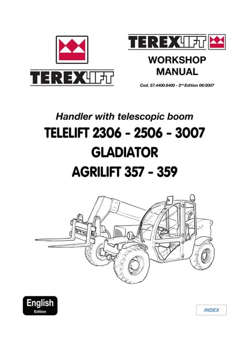 Terex Telelift 2306 2506 3007 Gladiator Agrilift 357 359 Telescopic Handler Workshop Service Repair Manual Download