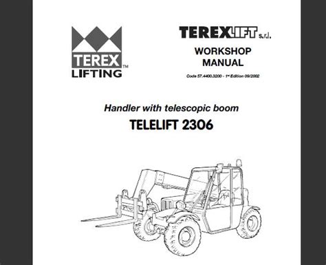 Terex Telelift 2306 Telescopic Handler Service Repair Workshop Manual Download