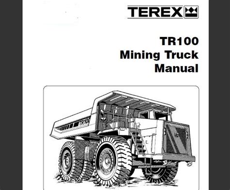 Terex Tr100 Mining Truck Workshop Repair Service Manual