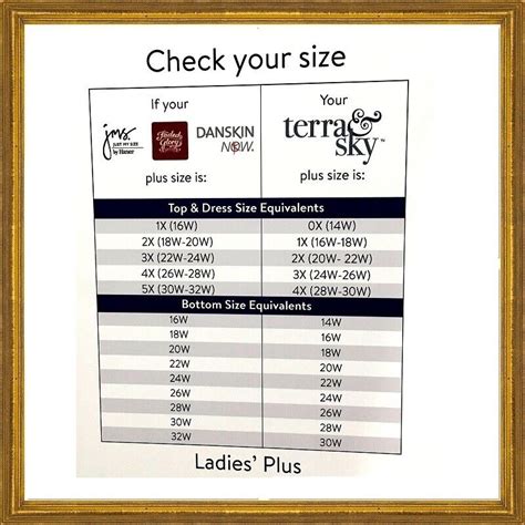 Terra And Sky Size Chart