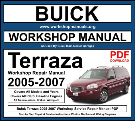 Terraza 2005 To 2007 Factory Workshop Service Repair Manual