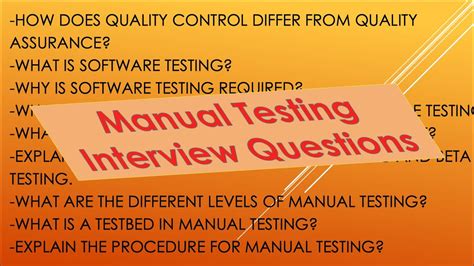 Testing Interview Questions And Answers For Freshers Manual