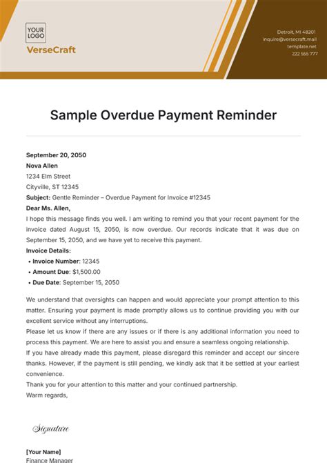 Text Template On Rejecting A Payment For A Client
