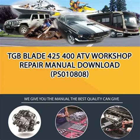 Tgb Blade 425 400 Service Repair Manual Download