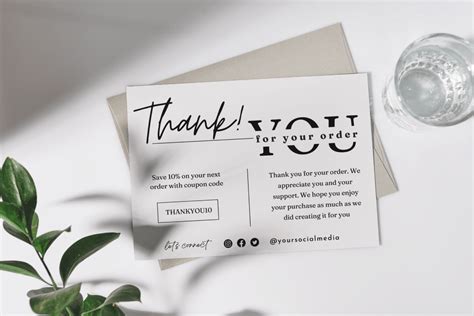 Thank You Card Template Business