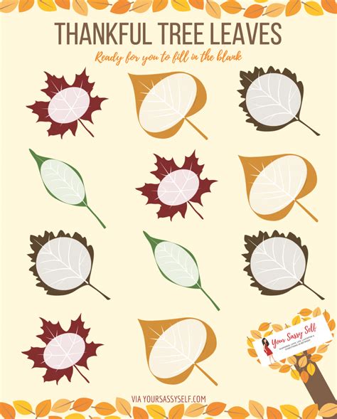 Thanksgiving Leaves Printable