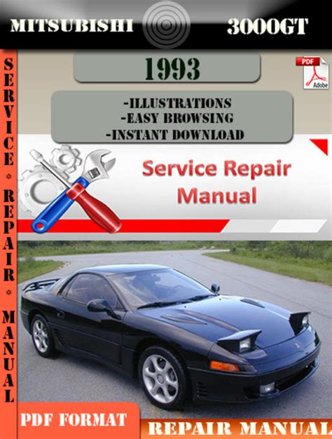 The Best 1993 Factory Mitsubishi 3000gt Shop Repair Manual
