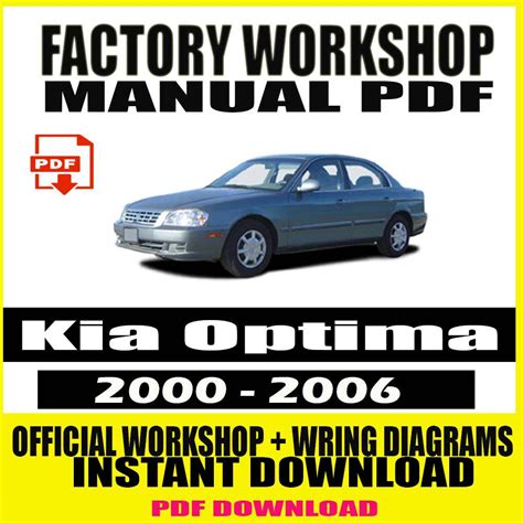 The Best 2000 2005 Kia Optima Factory Service Manual