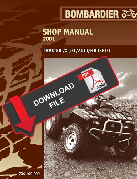 The Best 2001 Bombardier Traxter Ds650 Atv Service Manual