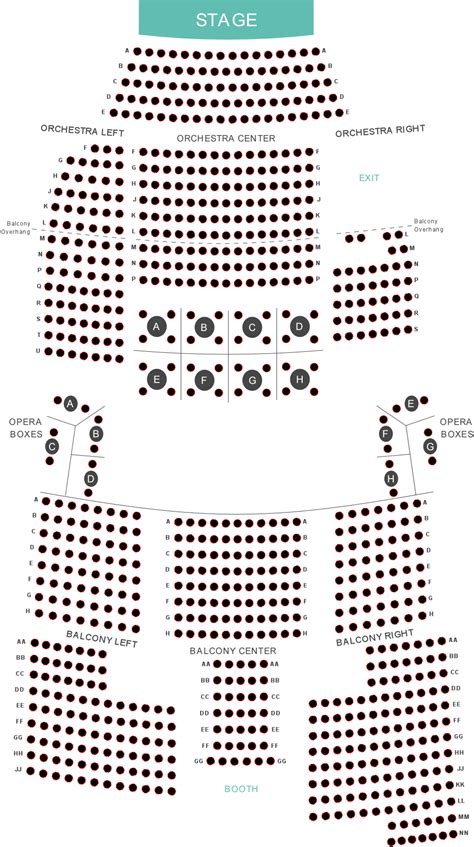 The Cabot Theater Seating Chart