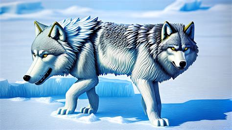 The Elusive Engo Ice Wolf: A Majestic Arctic Sentinel