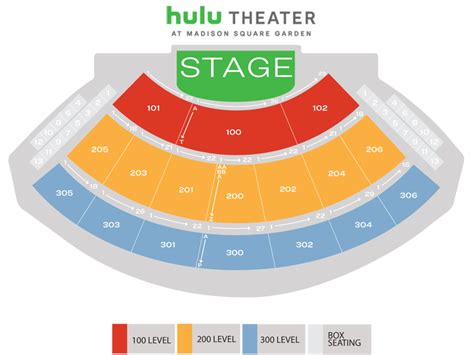 The Theater At Msg Seating Chart