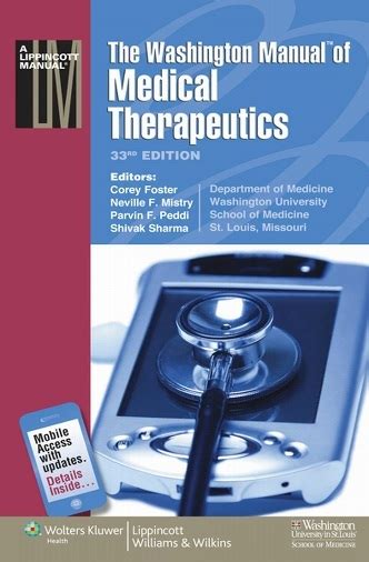 The Washington Manual Of Medical Therapeutics 33rd