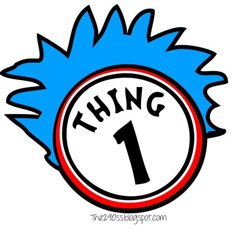 Thing One And Thing Two Printable Logo