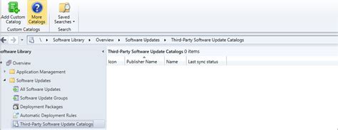 Third Party Software Update Catalogs