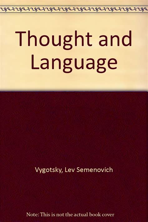 Thought And Language By Lev S Revised And Edited By Alex - 
