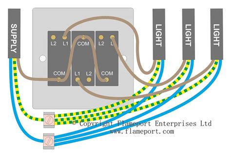 Three Gang Switch Wiring Diagram