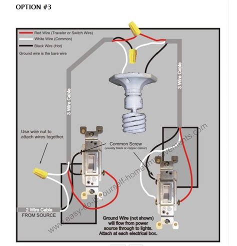 Three Way Switch Wiring Diagram Troubleshoot