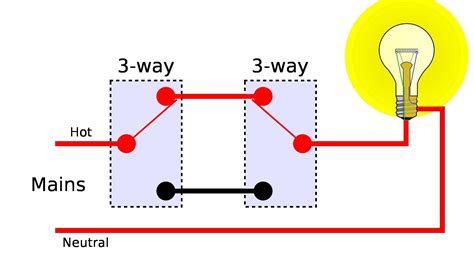 Three Way Switch Wiring Schematic For