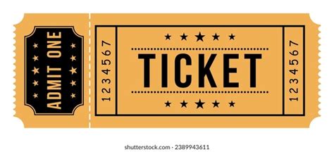 Ticket With Stub Template