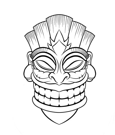Tiki Mask Printable