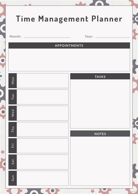 Time Management Template