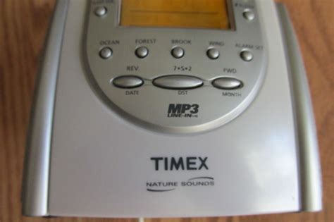 Timex Nature Sounds Alarm Clock Manual T158w