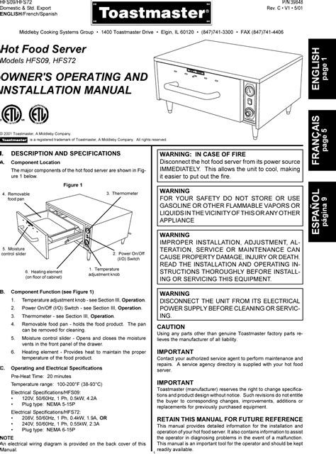 Toastmaster Wiring Diagram