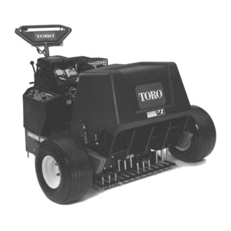 Toro Greens Aerator Service Manual Download