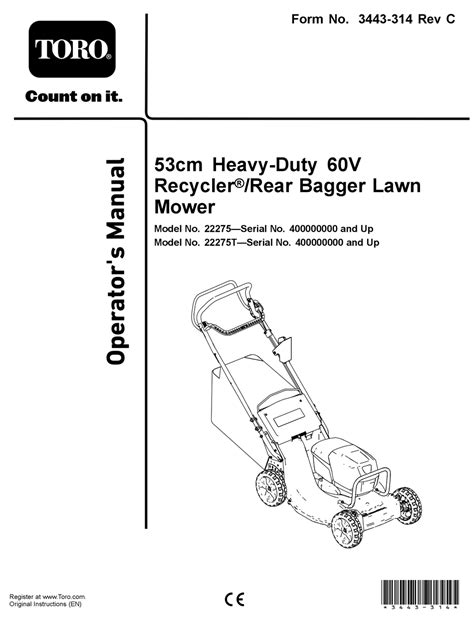 Toro Recycler Manual Troubleshooting