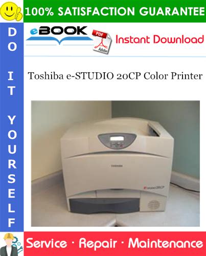 Toshiba E Studio 20cp Color Printer Service Repair Manual