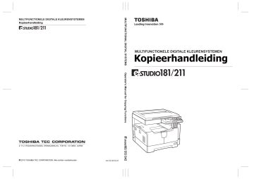 Toshiba E Studio 211 Service Manual