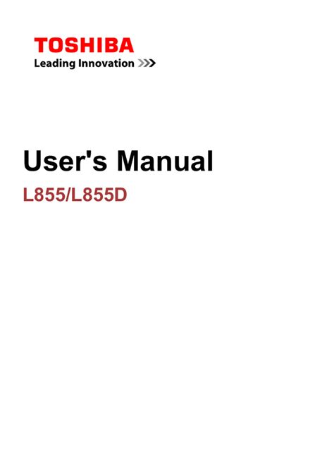 Toshiba Manual User Manual