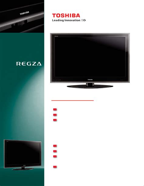 Toshiba Regza Tv Instruction Manual
