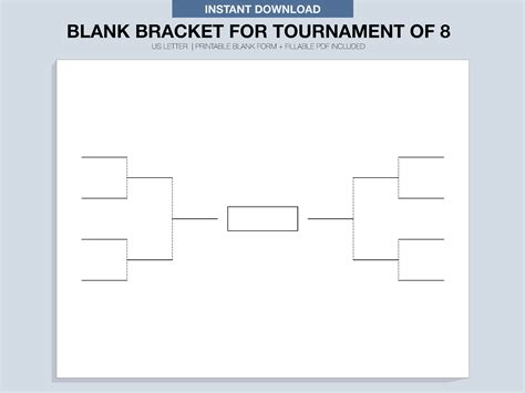 Tournament Printable Bracket