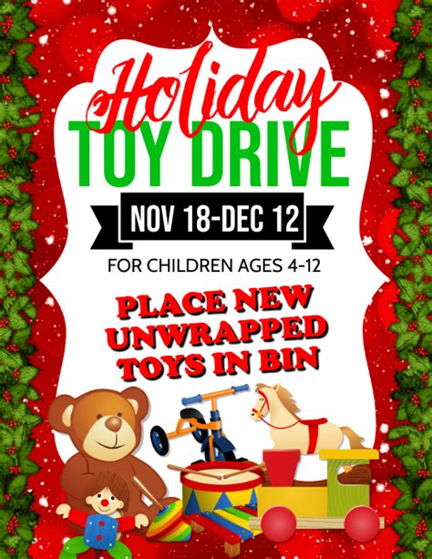 Toy Drive Flyer Free Template