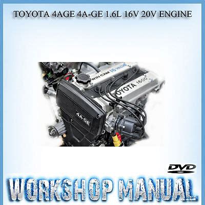 Toyota 4age 4a Ge 1 6l 16v 20v Engine Repair Service Manual