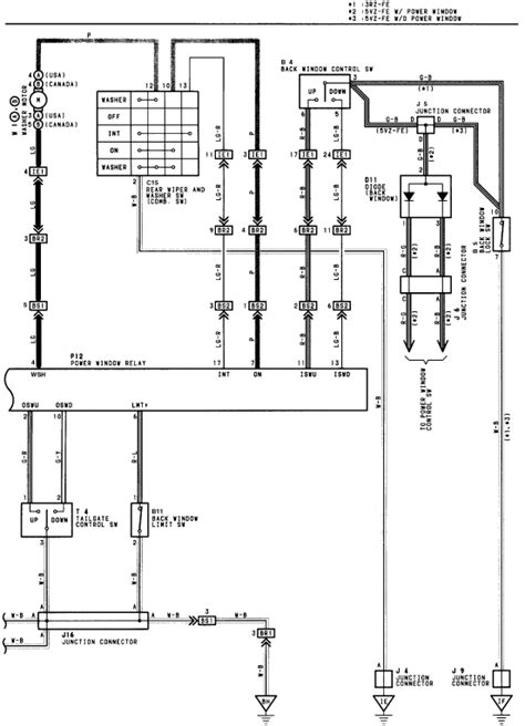 Toyota 4runner Power Window Wiring Diagram