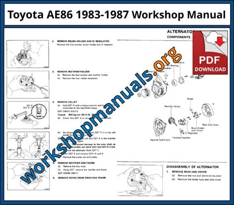 Toyota Ae86 4af 4age Service Repair Manual Pdf