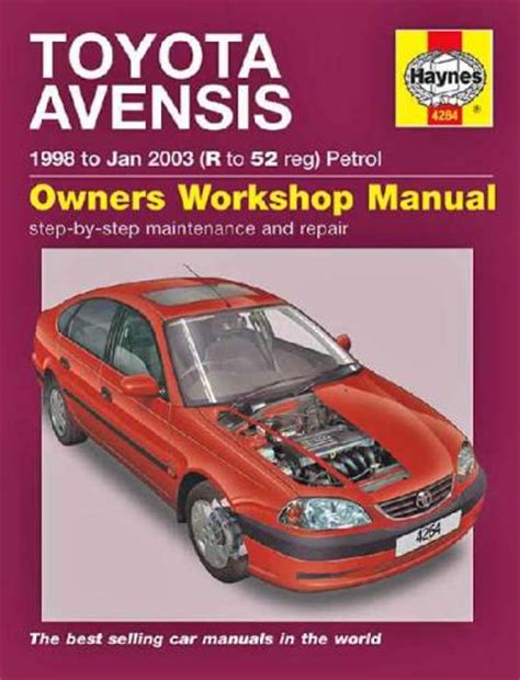 Toyota Avensis Full Service Repair Manual 1998 2002