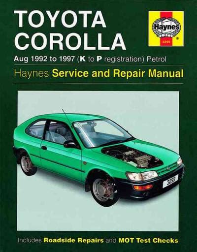 Toyota Corolla Ae102 1996 Workshop Manual