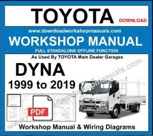 Toyota Dyna 1984 1994 Workshop Repair Manual