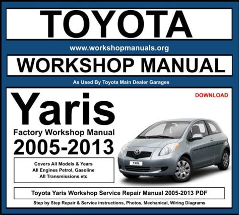 Toyota Yaris Service Manual Free Download