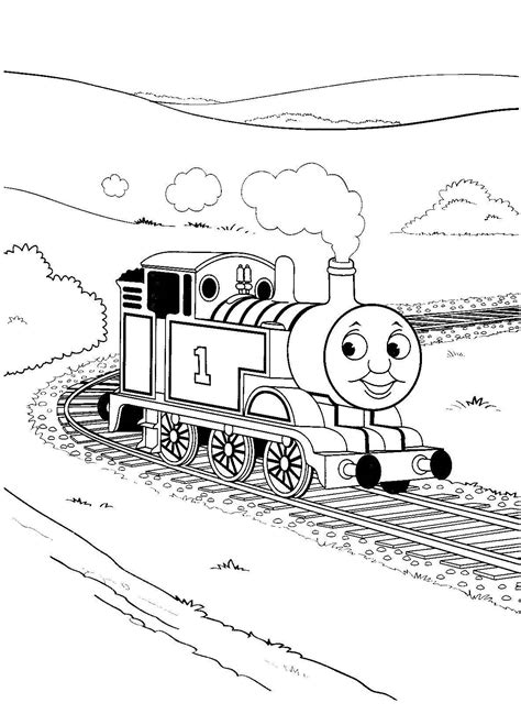 Train Coloring Printables