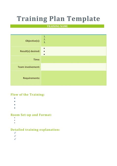 Training Documentation Template