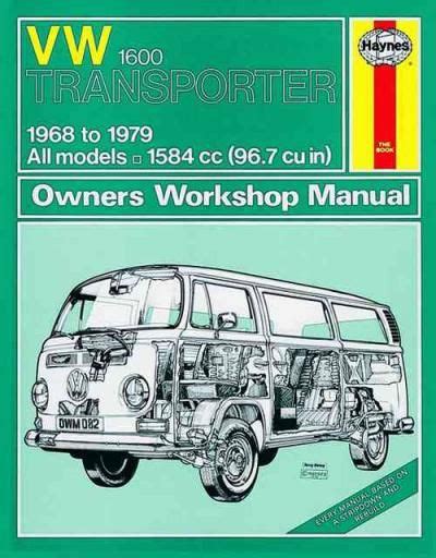 Transporter 1600 T2 Type 2 Full Service Repair Manual 1968 1979