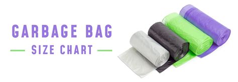 Trash Bag Size Chart