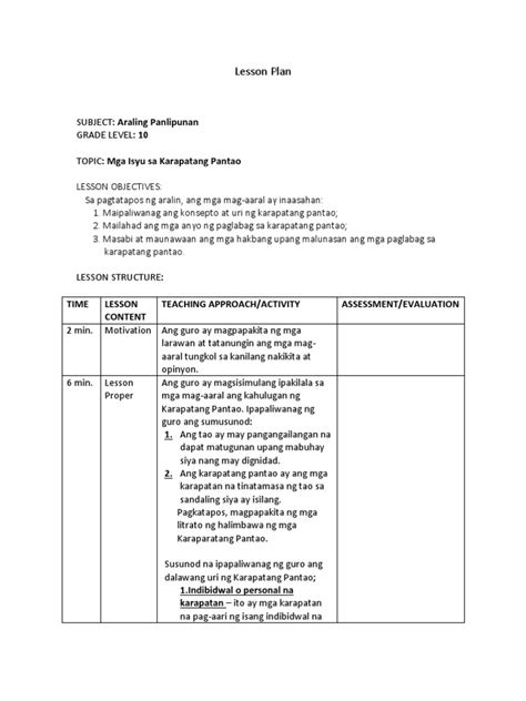 Treading Arm And Leg Actions Wsi Lesson Plan Template