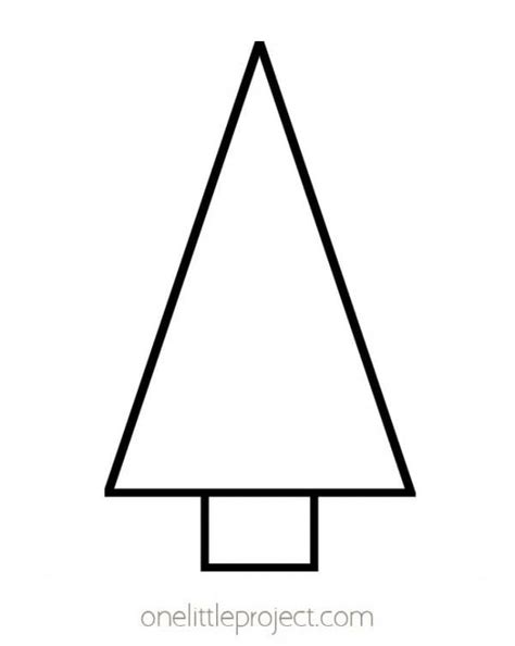 Triangular Christmas Tree Template