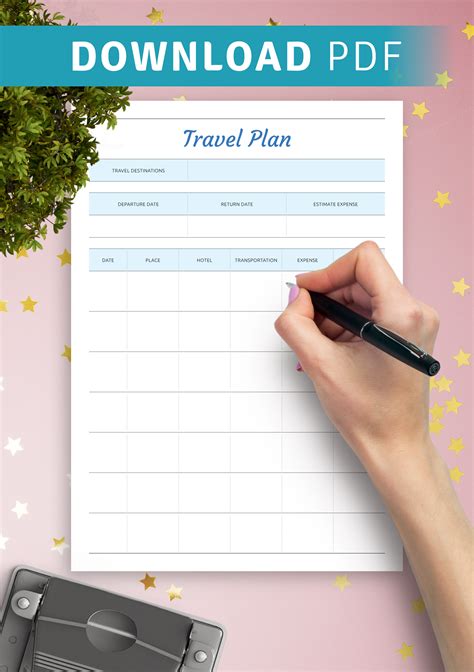 Trip Planner Template Free